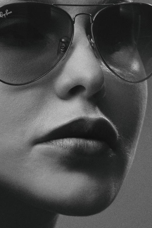 Free stock image of Model with Glasses - Black and White Portrait created by Alexander Krivitskiy