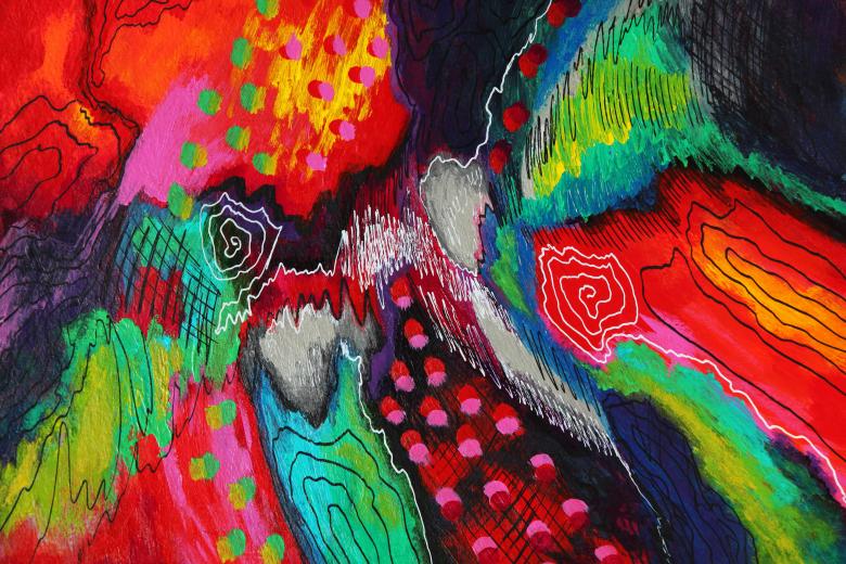 Free stock image of Abstract Colorful Art  created by Nika Akin