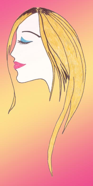 Free stock image of Blond White Woman Drawing created by Loren Biser