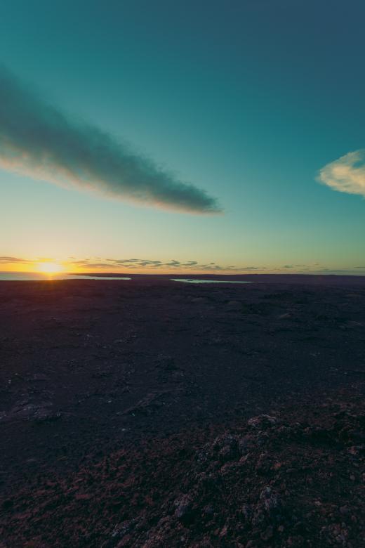 Free stock image of Midnight Sunset at Reykjanes Peninsula created by Bjorgvin