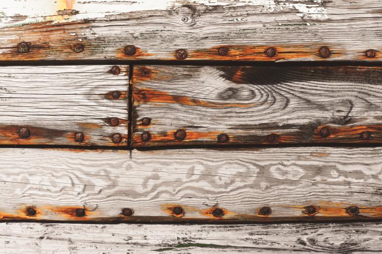 Free stock image of Aged Wooden Surface with Rusted Nails created by Free Texture Friday