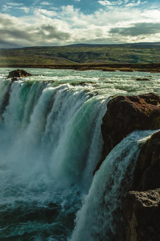 Free stock image of Icelandic Waterfall Godafoss created by Bjorgvin