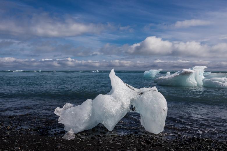 Free stock image of Abstract Iceberg on Beach created by Bjorgvin