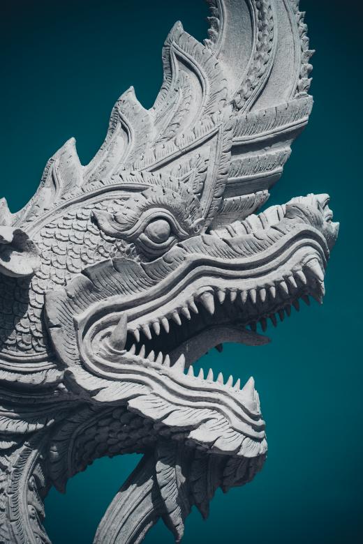 Free stock image of Oriental Dragon Sculpture created by Bjorgvin