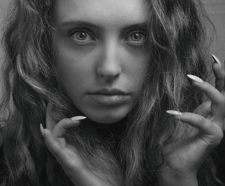 Free stock image of Sharp Fingernails - Beautiful Girl Portrait created by Alexander Krivitskiy