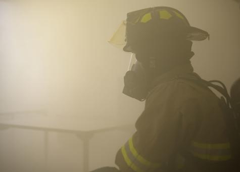 Firefighter in Smoke