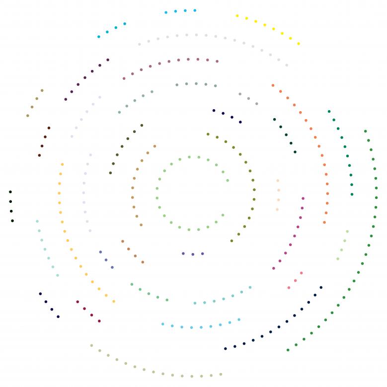 Free stock image of Dots and Circles Illustration created by Tama Pe