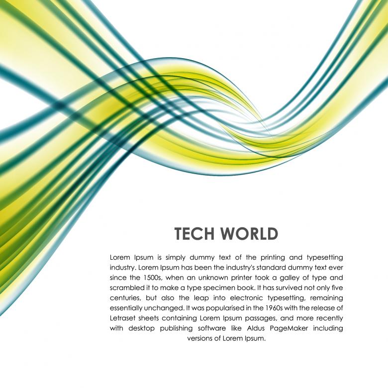 Free stock image of Waves Tech Template created by Sos