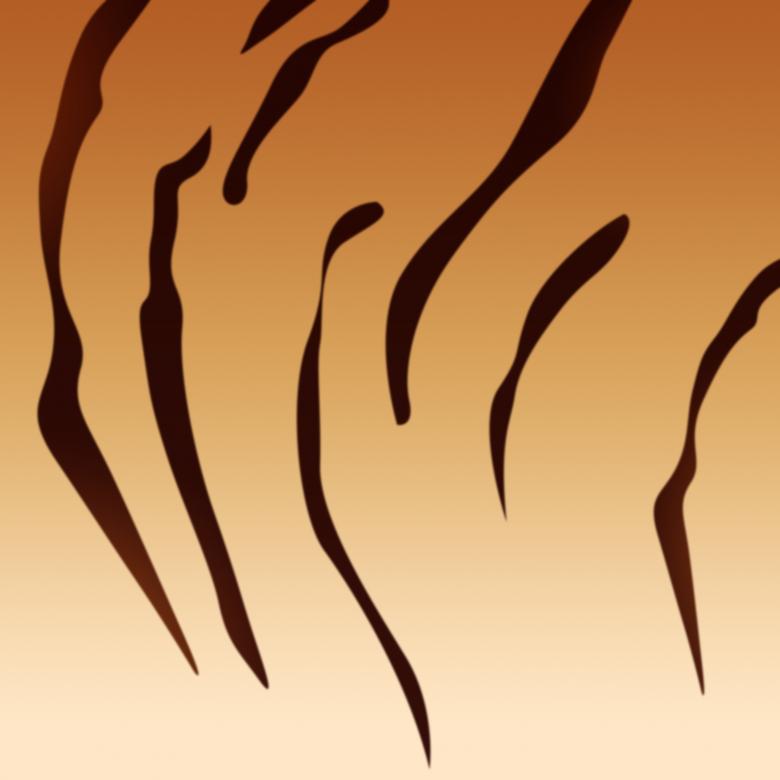 Free stock image of Gradient Tiger Skin Illustration created by Sos