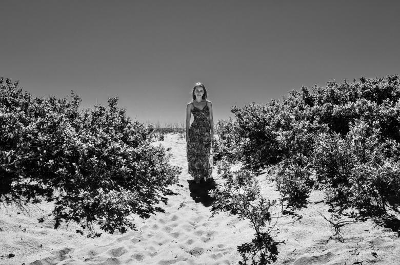 Free stock image of Posing Woman in the Dunes created by Oleg