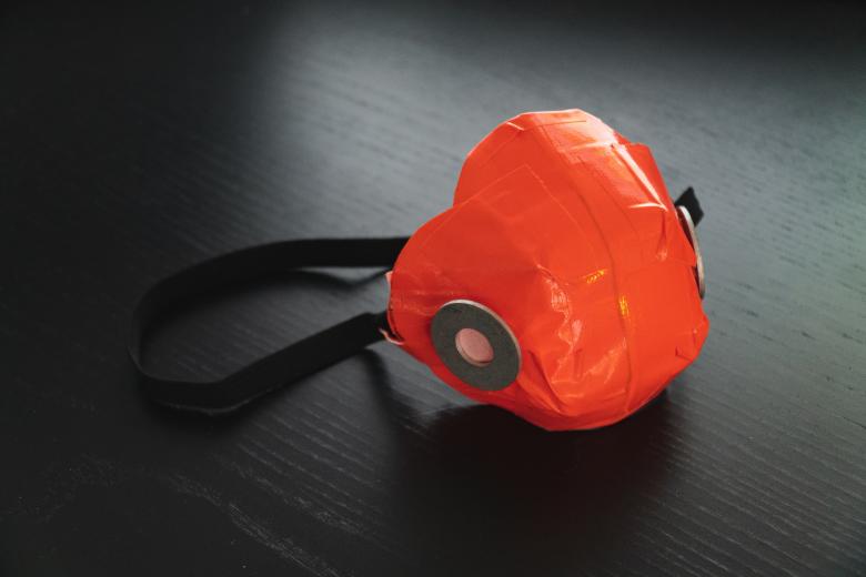 Free stock image of Orange and Black Face Mask created by Jovani