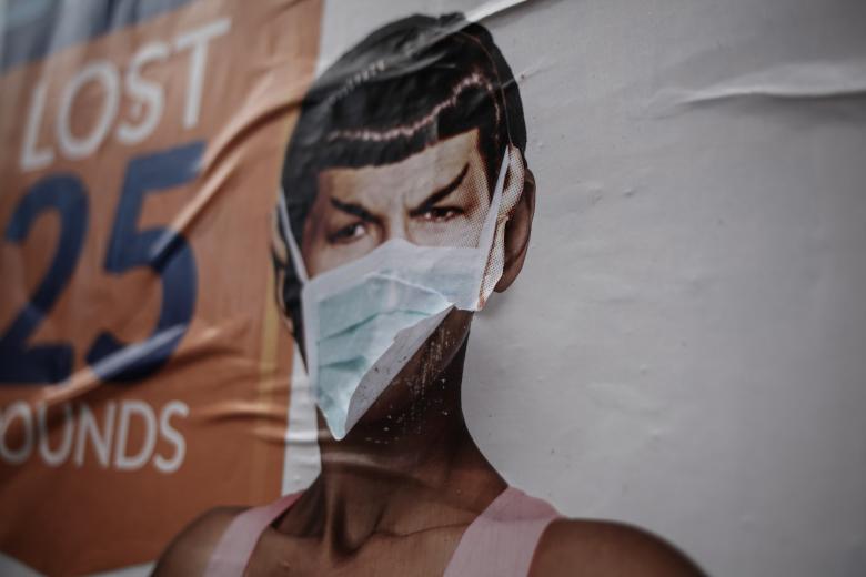 Free stock image of Mr Spock Poster with Face Mask created by Jovani