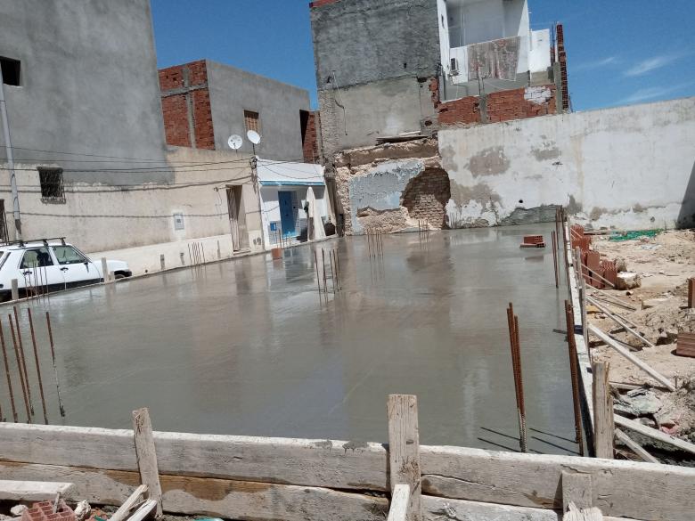 Free stock image of Newly Poured Cement Foundation created by chokri attia