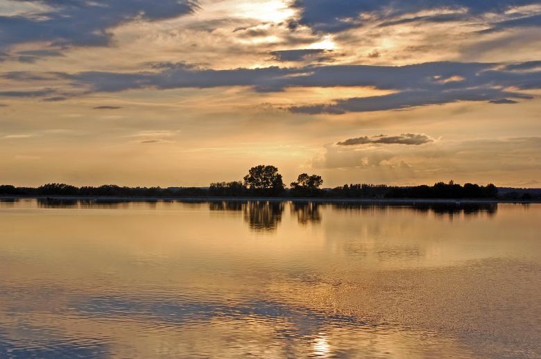 Free stock image of Lake Sunset Reflections created by Paul Macallan
