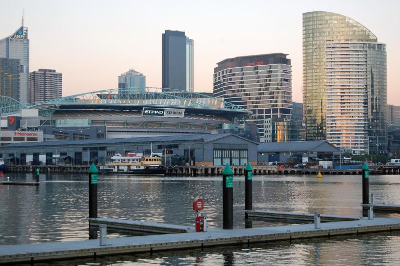 Free stock image of Dockland Sunrise - Melbourne Australia created by Paul Macallan