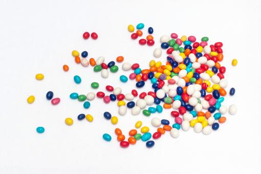 Scattered Candy on White - Free Stock Photo