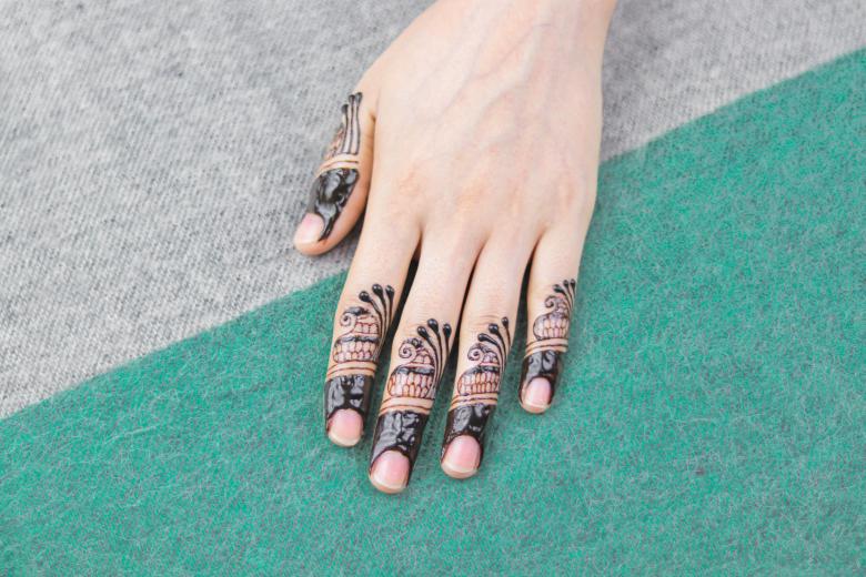 Free stock image of Henna Design on Fingers created by Mehndi Training Center