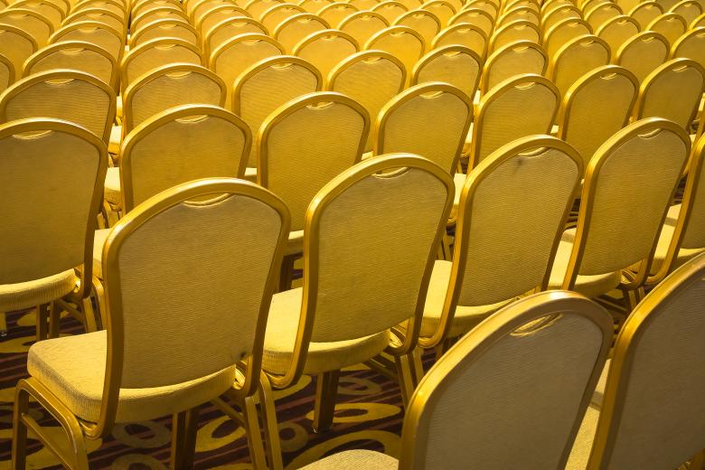 Free stock image of Rows of Arranged Chairs created by sapiduduk
