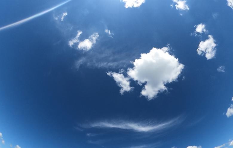 Free stock image of Clouds in the blue sky created by Alen