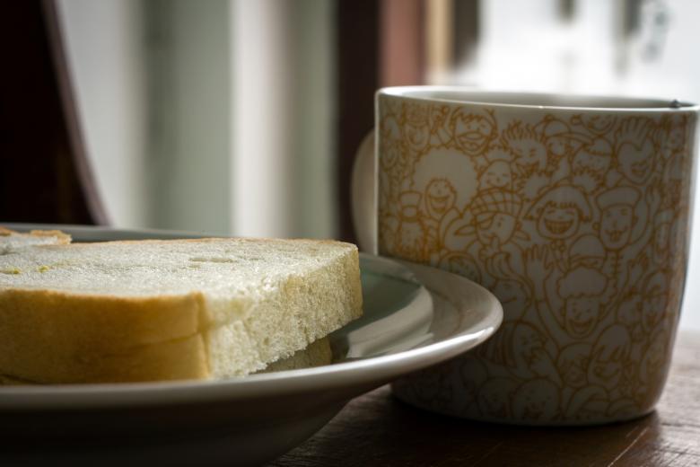 Free stock image of White bread and coffee for breakfast created by sapiduduk