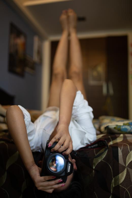 Free stock image of Beautiful Woman with Camera created by Atul Saini