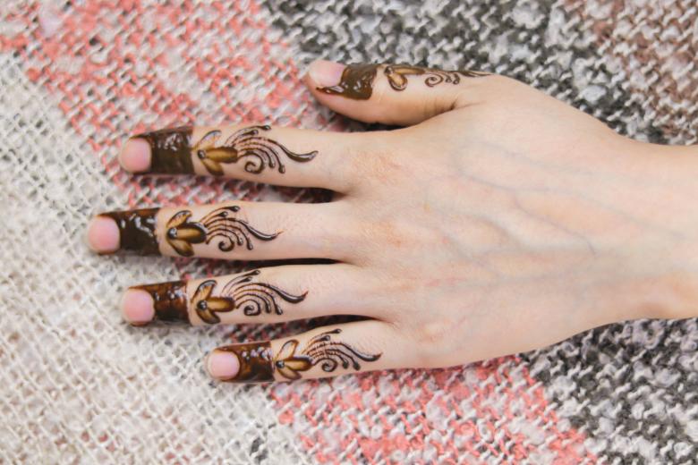 Free stock image of Mehndi Design on Fingers created by Mehndi Training Center