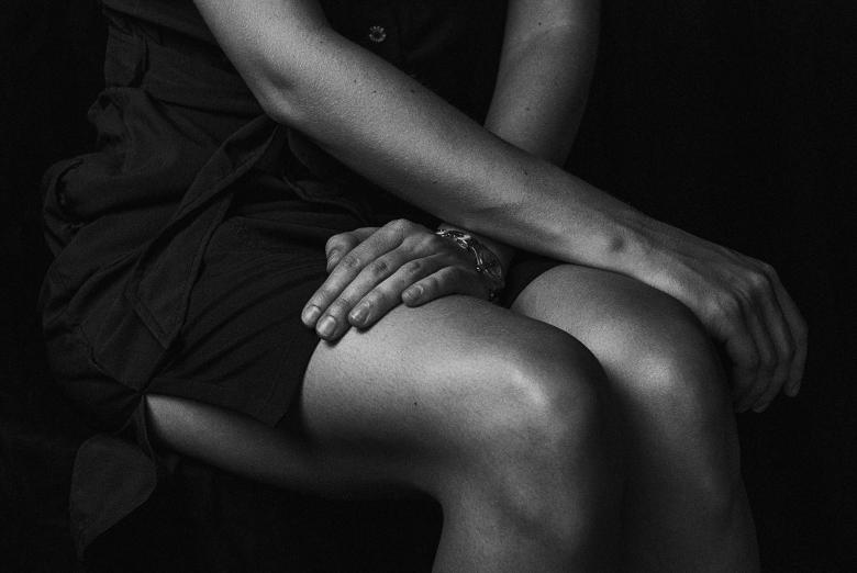 Free stock image of Girl's hands on Thighs created by Alexander Krivitskiy
