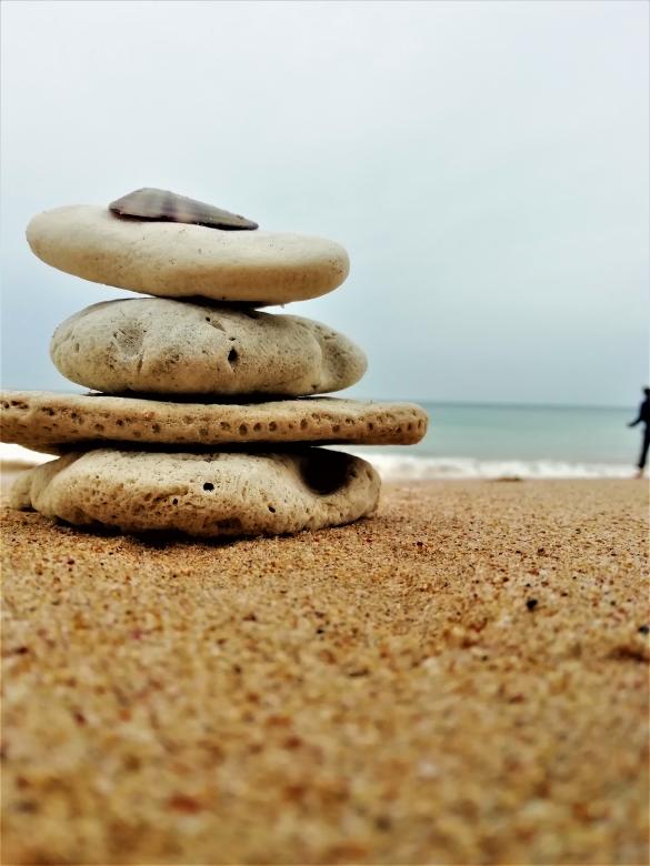 Free stock image of Stacked Beach Rocks in Brighton created by Infinity Focus