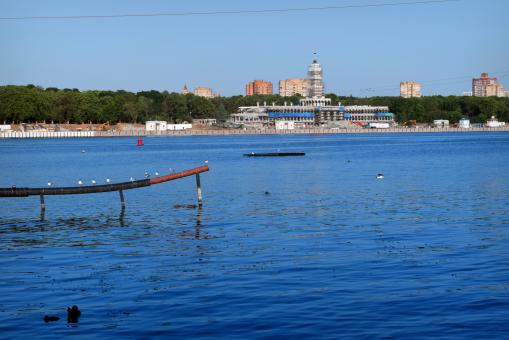 Looking across the river