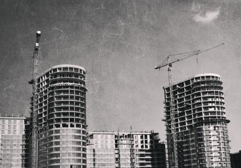Building Construction - Vintage Look