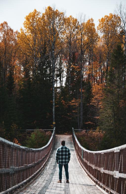 Free stock image of Man Standing on Bridge created by Quentin Lagadic