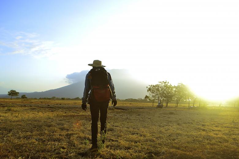 Free stock image of A backpacker explores Baluran National Park created by vanse