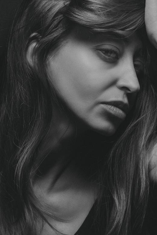 Free stock image of Monochrome Female Profile created by Alexander Krivitskiy