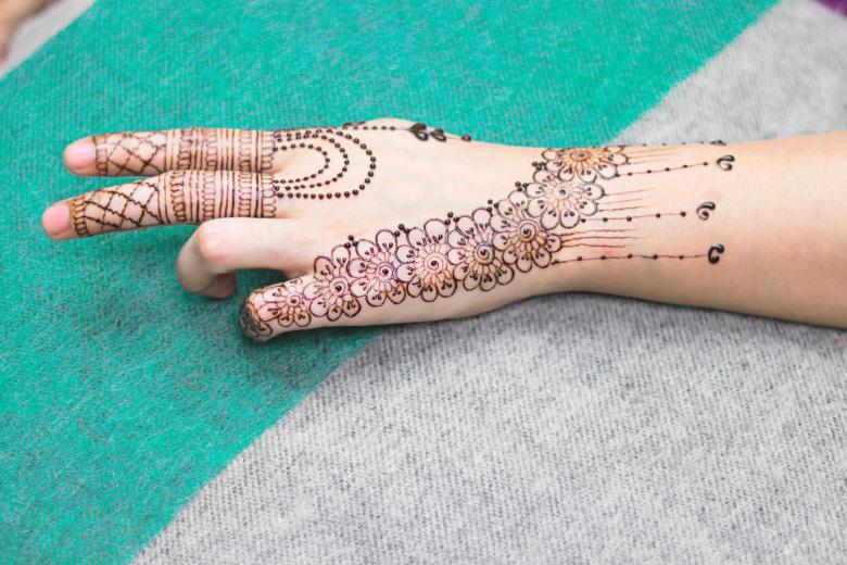 Free stock image of Bridal Mehndi Tattoo on Brides Hand created by Mehndi Training Center