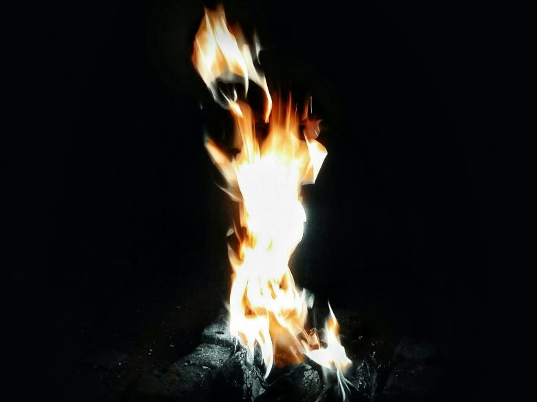 Free stock image of Open Fire on Black Background created by Nushrath Ahamed