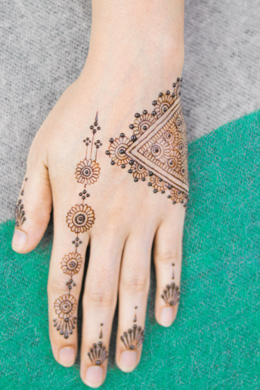 Free stock image of Mehendi on Hand created by Mehndi Training Center