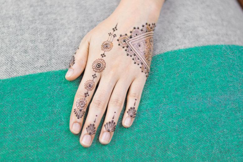 Free stock image of Mehendi Design on Hand created by Mehndi Training Center