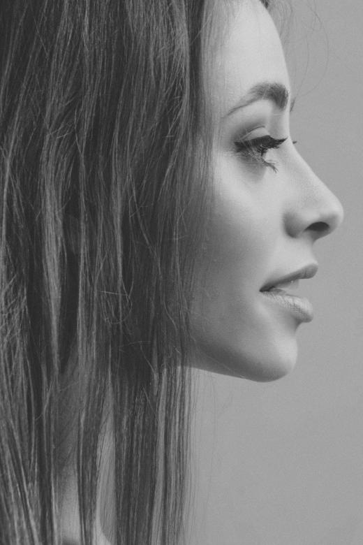 Free stock image of Female Profile in Monochrome created by Alexander Krivitskiy
