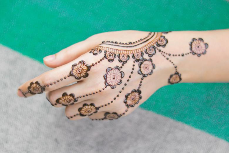 Free stock image of Intricate Mehndi design using henna created by Mehndi Training Center