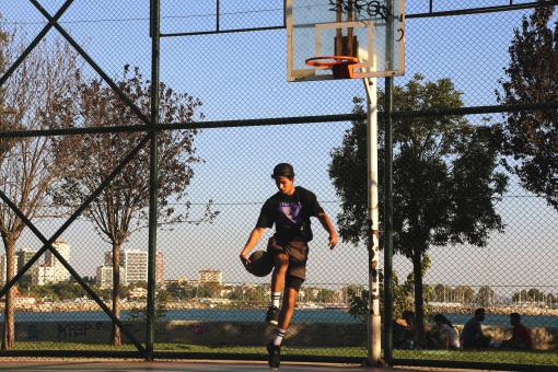 Man Playing Basketball - Free Stock Photo