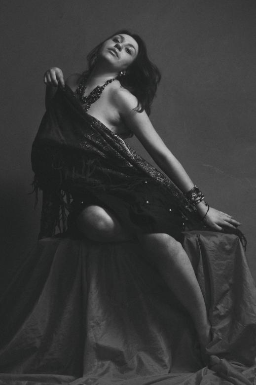 Free stock image of Beautiful Woman Model Posing - Monochrome created by Alexander Krivitskiy