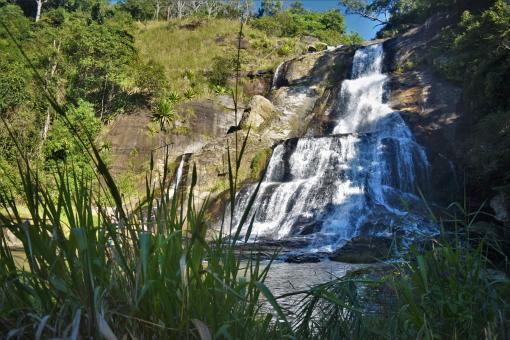 Tropical Waterfall on a Sunny Day - Free Stock Photo