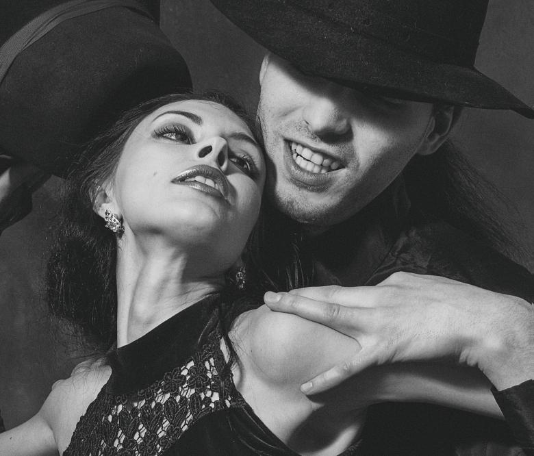 Free stock image of Posing Couple in Monochrome created by Alexander Krivitskiy
