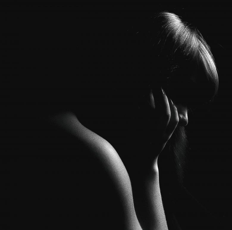 Free stock image of Dark Female Profile - LowKey - Monochrome created by Alexander Krivitskiy