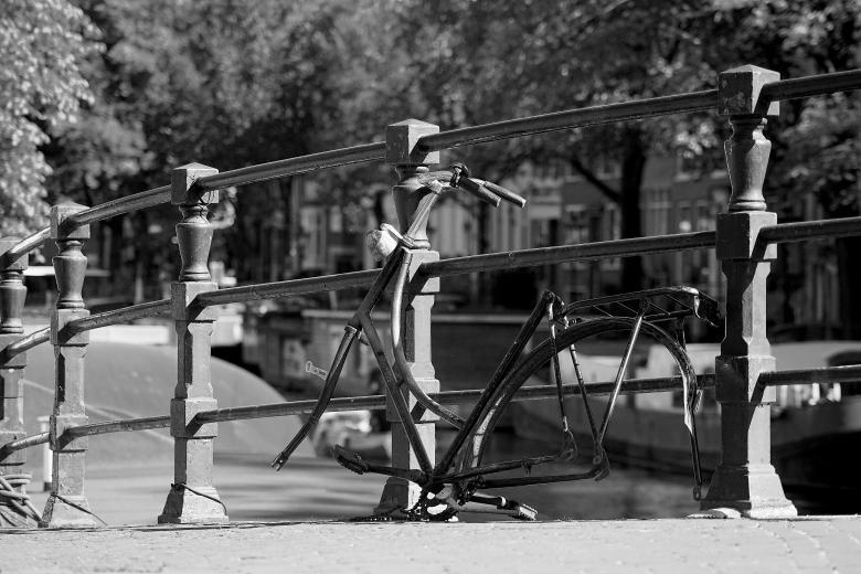 Free stock image of Old demolished bicycle created by Hans Zeilstra