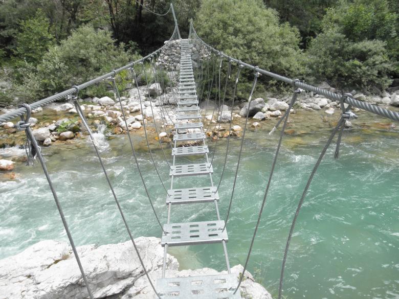 Free stock image of Thin Wire Bridge in Rugova Canyon created by vigan bala