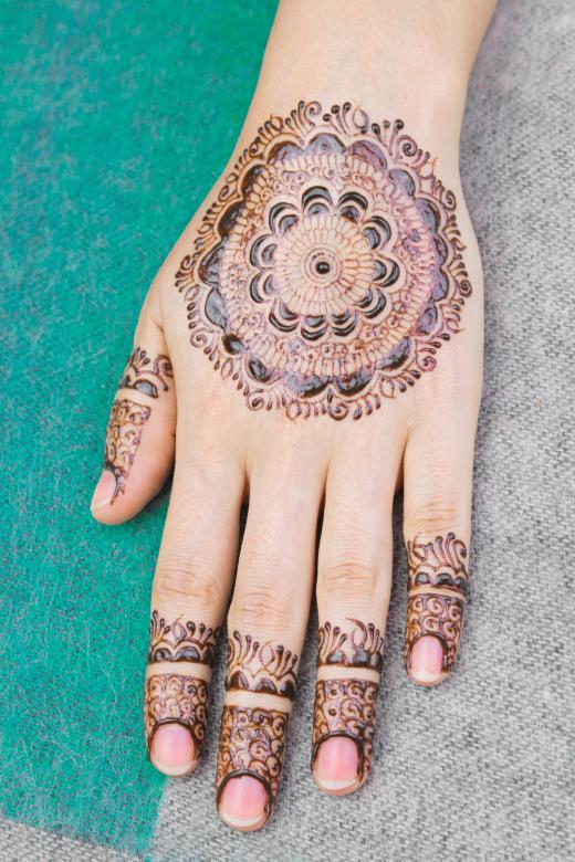 Free stock image of Indian bride henna tattoos created by Mehndi Training Center