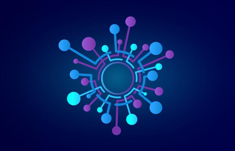Free stock image of Abstract Geometric Drawing - Dark Blue Version created by Jack Moreh