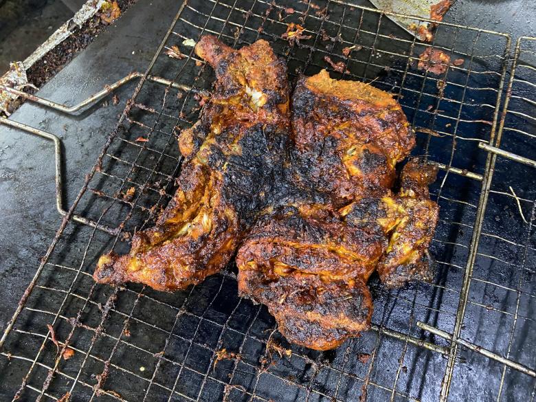 Free stock image of BBQ chicken on the Grill created by SK