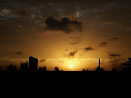 Yellow Sunset Sky - Free Stock Photo